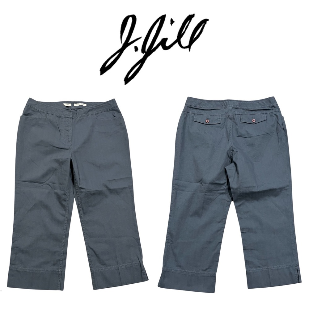 J. JILL Pants Women’s 10 Cerulean Genuine Fit Below Waist Capri NWT!